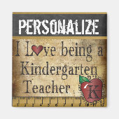 Liebe als Kindegartenlehrerin Magnet (Vorne)