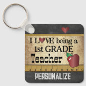 Liebe als Lehrer der 1. Klasse Schlüsselanhänger (Vorderseite)
