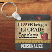 Liebe als Lehrer der 1. Klasse Schlüsselanhänger (Vorderseite)