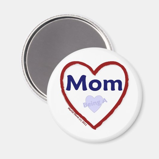 Liebe als Mama Magnet (Vorderseite/Rückseite)