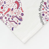 Liebe als Mikrobiologe Fleecedecke (Ecke)