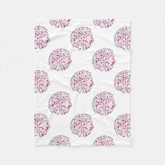 Liebe als Mikrobiologe Fleecedecke (Vorderseite)