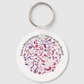 Liebe als Mikrobiologe Schlüsselanhänger (Vorderseite)