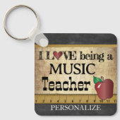 Liebe als Musiklehrer Schlüsselanhänger (Vorderseite)