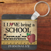 Liebe als Schulberater Schlüsselanhänger (Rückseite)