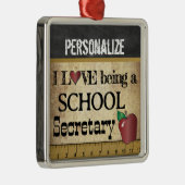 Liebe als Schulsekretärin | VINTAG Ornament Aus Metall (Rechts)