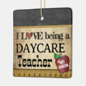 Liebe als Tageslehrer Keramikornament (Links)