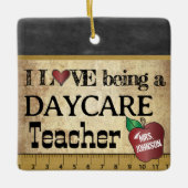 Liebe als Tageslehrer Keramikornament (Vorderseite)