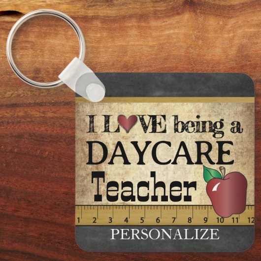 Liebe als Tageslehrer Schlüsselanhänger (Vorderseite)