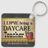 Liebe als Tageslehrer Schlüsselanhänger (Rückseite)