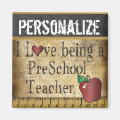 Liebe als Vorschullehrer Magnet (Vorne)