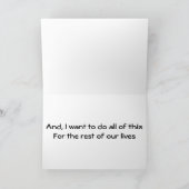 LIEBE ALS WIR DIE ROMANTISCHE KARTE VERKEHR (Innenseite)