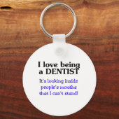 Liebe als Zahnarzt Schlüsselanhänger (Vorderseite)
