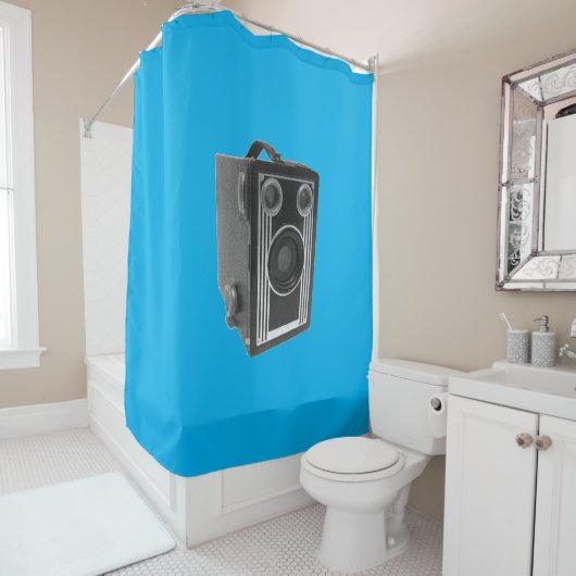 Liebe Alter antiker Kameraduschvorhang Duschvorhang (Beispiel)