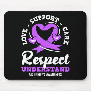 Liebe Alzheimer-Bewusstseins Pflege Unterstützer-T Mousepad