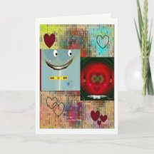 "Liebe am ersten Anblick" 12x18 leere Karte