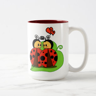 Liebe am ersten Anblick Zweifarbige Tasse