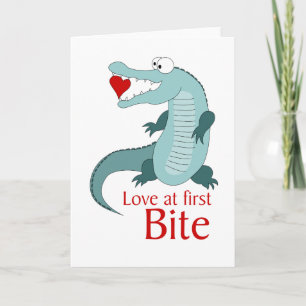 Liebe am ersten Biss Feiertagskarte
