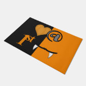 Liebe am ersten Biss Halloween Fußmatte (Schrägansicht)