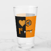 Liebe am ersten Biss Halloween Glas (Rückseite)