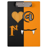 Liebe am ersten Biss Halloween Klemmbrett (Vorderseite)