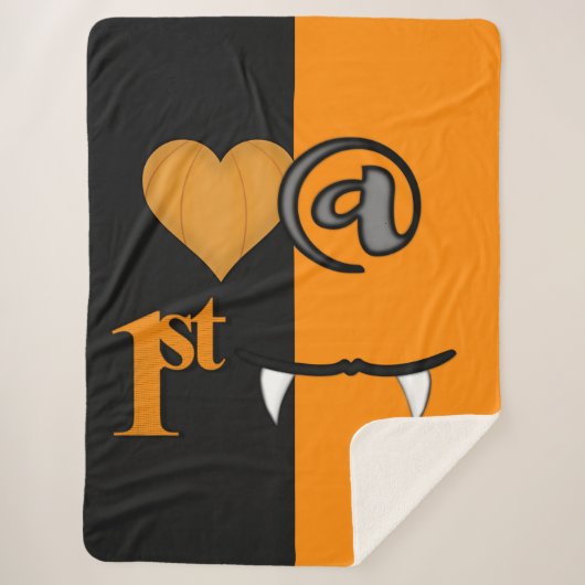 Liebe am ersten Biss Halloween Sherpadecke (Vorderseite)