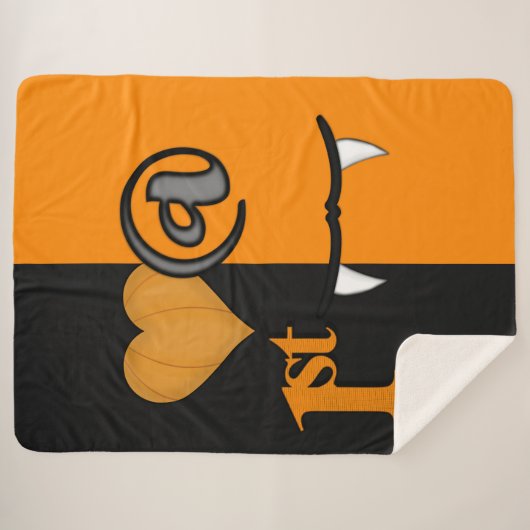 Liebe am ersten Biss Halloween Sherpadecke (Vorderseite (Horizontal))