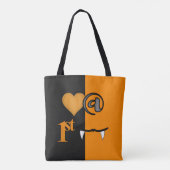 Liebe am ersten Biss Halloween Tasche (Rückseite)