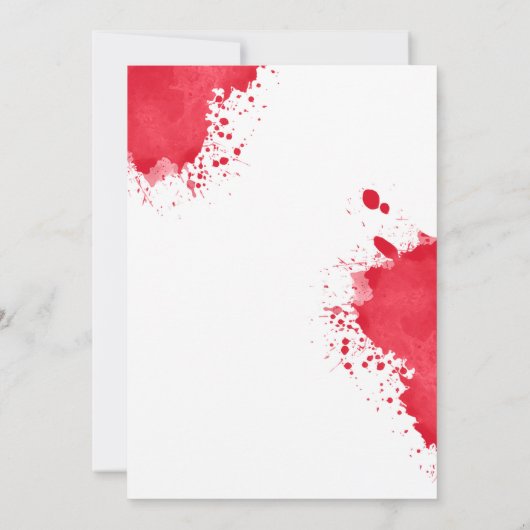 Liebe am ersten Bite Halloween Vampire Dusche Einladung (Rückseite)