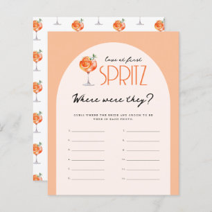 Liebe am ersten Spritz Bridal wo waren sie spielen