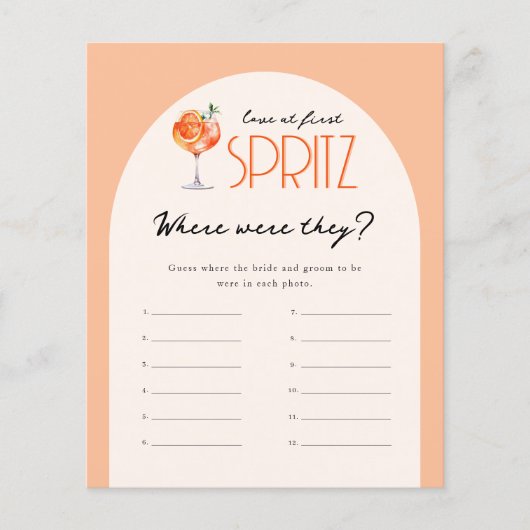 Liebe am ersten Spritz Bridal wo waren sie spielen (Vorderseite)