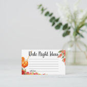 Liebe am ersten Spritz Date Night Ideale Bridal Begleitkarte (Stehend Vorderseite)
