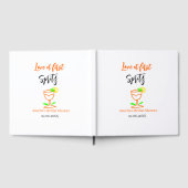 Liebe am ersten Spritz Orange Black Brautparty GL Gästebuch (Voll)