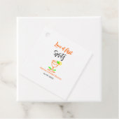 Liebe am ersten Spritz Orange Black Brautparty GL Geschenkanhänger (Beispiel)