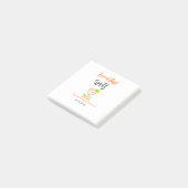 Liebe am ersten Spritz Orange Black Brautparty GL Post-it Klebezettel (angewinkelt)