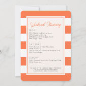 Liebe am ersten Spritz Stripe Bachelorette Weekend Einladung (Rückseite)