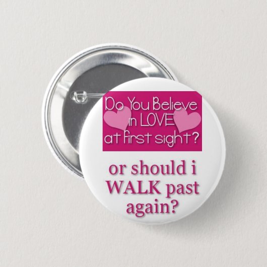 Liebe am ersten Standort Button (Vorne & Hinten)