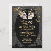 Liebe am First Fright Halloween Paardusche Einladung (Vorderseite)