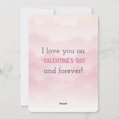 LIEBE am Galentinstag Feiertagskarte (Rückseite)