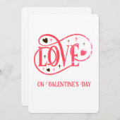 LIEBE am Galentinstag Feiertagskarte (Vorne/Hinten)