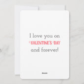 LIEBE am Galentinstag Feiertagskarte (Rückseite)