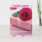 Liebe am Geburtstag Karte (Rückseite)