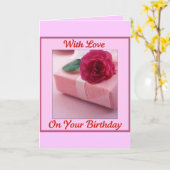 Liebe am Geburtstag Karte (Gelbe Blume)