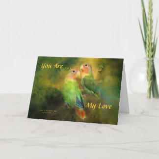 Liebe am goldenen Tag Nebelvalentines ArtCard Feiertagskarte