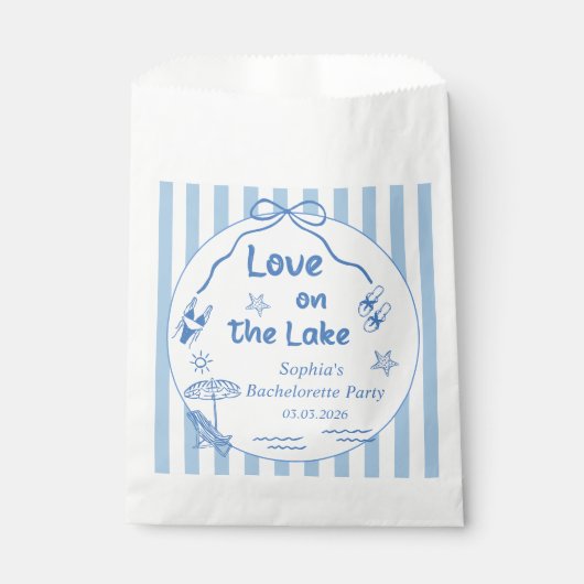 Liebe am Junggeselinnen-Abschied Geschenktütchen (Vorderseite)