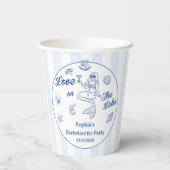 Liebe am Junggeselinnen-Abschied Pappbecher (Rückseite)