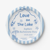 Liebe am Junggeselinnen-Abschied Pappteller (Vorderseite)