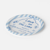 Liebe am Junggeselinnen-Abschied Pappteller (Schrägansicht)