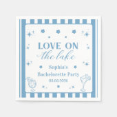 Liebe am Junggeselinnen-Abschied Serviette (Vorderseite)