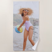 Liebe am Meer Strandtuch (Vorderseite)